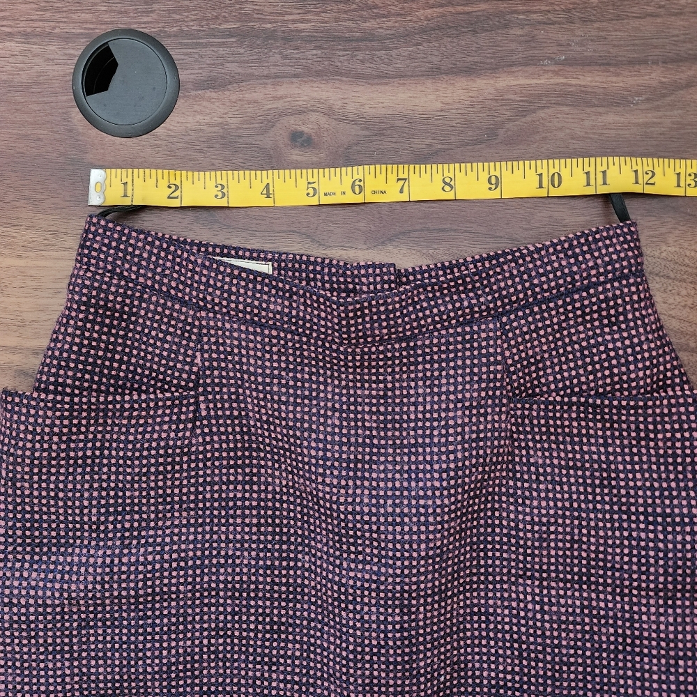 Lillliane Burty Paris Two Piece Wool Pink & Blue Check Blazer & Skirt Set - Picture 9 of 15